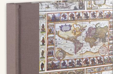 Journal world map natural colors